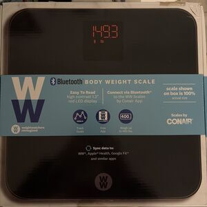 WW by Conair Bluetooth Body Weight Scale 400lb Smart Digital App Syncs With WW